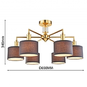 Люстра на штанге Favourite Laciness 2612-6P цвет золото-2