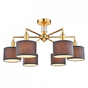 Люстра на штанге Favourite Laciness 2612-6P цвет плафона/подвески Прозрачный, Хром, цвет арматуры Золото-1