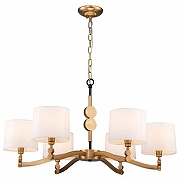 Люстра Favourite Roshe 2624-6P цвет плафона/подвески Белый, цвет арматуры Латунь-2