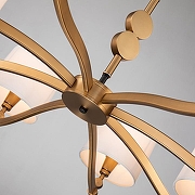 Люстра Favourite Roshe 2624-8P цвет плафона/подвески Белый, цвет арматуры Латунь-4