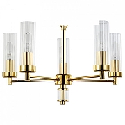 Люстра Favourite Aesthetic 2673-5P цвет плафона/подвески Прозрачный, цвет арматуры Золото