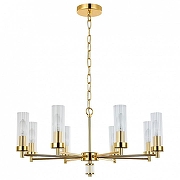 Люстра Favourite Aesthetic 2673-8P цвет плафона/подвески Прозрачный, цвет арматуры Золото-1