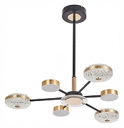 Люстра на штанге Arte Milano Ferrara-72069 272069/6 BK/GD цвет золото, черный