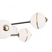 Люстра на штанге Arte Milano Ferrara-72069 272069/8 BK цвет плафона/подвески Белый, Золото, цвет арматуры Золото, Черный-5