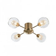 Люстра Arte Milano Neapolis-72880 272880/4 GD цвет плафона/подвески Прозрачный, цвет арматуры Золото-1