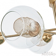 Люстра Arte Milano Neapolis-72880 272880/4 GD цвет плафона/подвески Прозрачный, цвет арматуры Золото-5