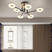 Люстра Arte Milano Ferrara-72999 272999/6 BK/GD цвет плафона/подвески Белый, Золото, цвет арматуры Золото, Черный-8