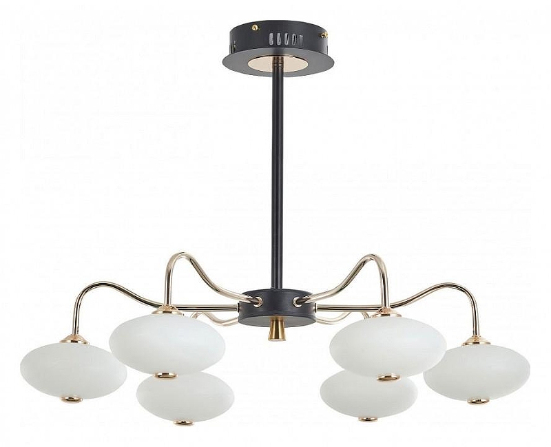 Люстра на штанге Arte Milano Neapolis-73908 273908/6 BK/GD 