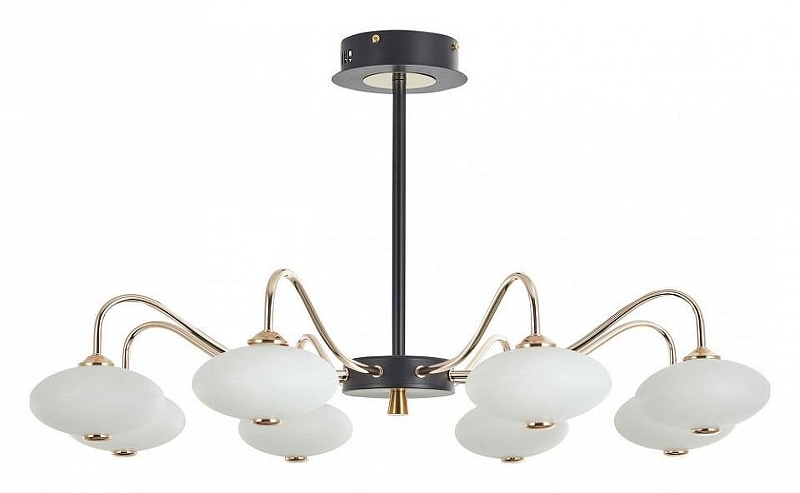 Люстра на штанге Arte Milano Neapolis-73908 273908/8 BK/GD 