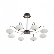 Люстра на штанге Arte Milano Neapolis-73908 273908/8 BK/GD цвет плафона/подвески Белый, цвет арматуры Золото, Черный-4