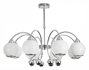 Люстра на штанге Arte Milano Neapolis-76207 276207/8 Ni цвет плафона/подвески Белый, цвет арматуры Никель