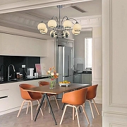 Люстра на штанге Arte Milano Neapolis-76207 276207/8 Ni цвет плафона/подвески Белый, цвет арматуры Никель-9