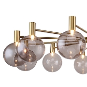 Люстра на штанге Favourite Eternity 2765-12P цвет плафона/подвески Коньячный, цвет арматуры Латунь-2