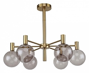 Люстра на штанге Favourite Eternity 2765-6P цвет плафона/подвески Коньячный, цвет арматуры Латунь