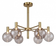 Люстра на штанге Favourite Eternity 2765-6P цвет плафона/подвески Коньячный, цвет арматуры Латунь-1