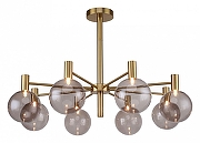 Люстра на штанге Favourite Eternity 2765-8P цвет плафона/подвески Коньячный, цвет арматуры Латунь-1