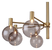 Люстра на штанге Favourite Eternity 2765-8P цвет плафона/подвески Коньячный, цвет арматуры Латунь-2