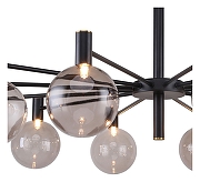 Люстра на штанге Favourite Eternity 2766-12P цвет плафона/подвески Серый, цвет арматуры Латунь, Черный-3