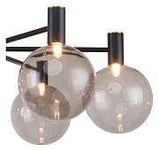 Люстра на штанге Favourite Eternity 2766-6P цвет плафона/подвески Серый, цвет арматуры Латунь, Черный-2