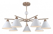 Люстра на штанге F-promo Calor 2774-7P цвет плафона/подвески Белый, цвет арматуры Золото-1