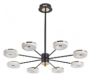 Люстра на штанге Arte Milano Ferrara-72999 277499/8 BK/GD цвет золото, черный