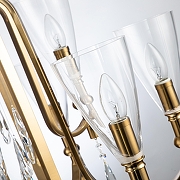 Люстра Favourite Lyra 2968-9P цвет плафона/подвески Прозрачный, цвет арматуры Бронза-6