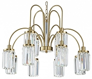 Люстра Favourite Duke 2969-12P цвет плафона/подвески Прозрачный, цвет арматуры Золото