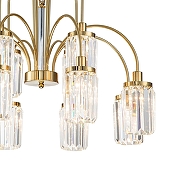 Люстра Favourite Duke 2969-12P цвет плафона/подвески Прозрачный, цвет арматуры Золото-3