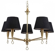 Люстра F-promo Pompous 2989-5P цвет плафона/подвески Черный, цвет арматуры Латунь