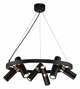 Люстра Favourite Light point 2997-6P цвет плафона/подвески Черный, Золото, цвет арматуры Золото-2