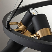 Люстра Favourite Light point 2997-9P цвет плафона/подвески Черный, Золото, цвет арматуры Золото-3