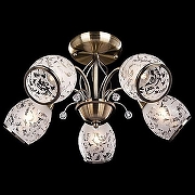 Люстра на штанге Eurosvet Gabriella 30026/5 античная бронза цвет бронза античная