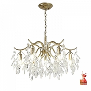 Люстра Favourite Brillo 3003-7P цвет плафона/подвески Прозрачный, цвет арматуры Золото