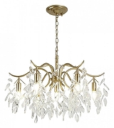 Люстра Favourite Brillo 3003-7P цвет плафона/подвески Прозрачный, цвет арматуры Золото-2