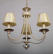 Люстра Abrasax Josephine 3007/3(creamgold) цвет плафона/подвески Белый, цвет арматуры Бежевый-2