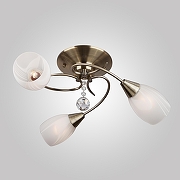 Люстра Eurosvet Virginia 30100/3 античная бронза цвет бронза античная