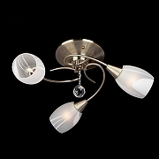 Люстра Eurosvet V1rg1n1a 30100/3 античная бронза цвет плафона/подвески Белый, Прозрачный, цвет арматуры Бронза-2