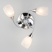 Люстра Eurosvet V1rg1n1a 30100/3 хром цвет плафона/подвески Белый, Прозрачный, цвет арматуры Хром-1