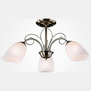 Люстра на штанге Eurosvet Stefan1e 30107/3 античная бронза цвет плафона/подвески Белый, цвет арматуры Бронза