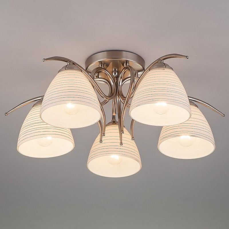 Люстра Eurosvet Megan 30121/5 сатин-никель 