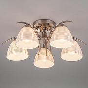 Люстра Eurosvet Megan 30121/5 сатин-никель цвет плафона/подвески Белый, цвет арматуры Никель