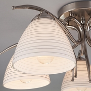 Люстра Eurosvet Megan 30121/5 сатин-никель цвет плафона/подвески Белый, цвет арматуры Никель-3