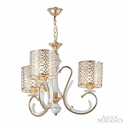 Люстра Arte Milano Florentia-1237 301237/3 Wh/Gd цвет плафона/подвески Белый, Золото, цвет арматуры Белый, Золото-2