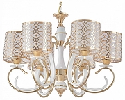 Люстра Arte Milano Florentia-1237 301237/6 Wh/Gd цвет плафона/подвески Белый, Золото, цвет арматуры Белый, Золото