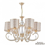Люстра Arte Milano Florentia-1237 301237/6 Wh/Gd цвет плафона/подвески Белый, Золото, цвет арматуры Белый, Золото-1