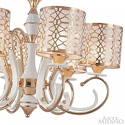 Люстра Arte Milano Florentia-1237 301237/6 Wh/Gd цвет плафона/подвески Белый, Золото, цвет арматуры Белый, Золото-4