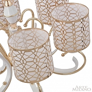 Люстра Arte Milano Florentia-1237 301237/6 Wh/Gd цвет плафона/подвески Белый, Золото, цвет арматуры Белый, Золото-7