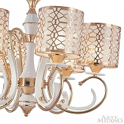 Люстра Arte Milano Florentia-1237 301237/6 Wh/Gd цвет плафона/подвески Белый, Золото, цвет арматуры Белый, Золото-10