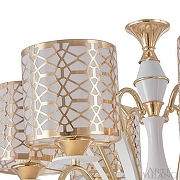 Люстра Arte Milano Florentia-1237 301237/8 Wh/Gd цвет плафона/подвески Белый, Золото, цвет арматуры Белый, Золото-5