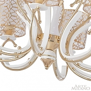 Люстра Arte Milano Florentia-1237 301237/8 Wh/Gd цвет плафона/подвески Белый, Золото, цвет арматуры Белый, Золото-6
